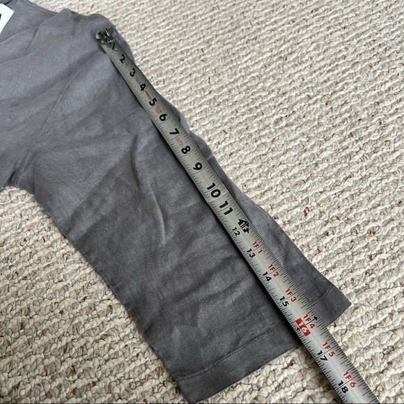 Zara Gray Lillian Linen Button Front Romper/Jumpsuit NWT - Picture 9 of 14